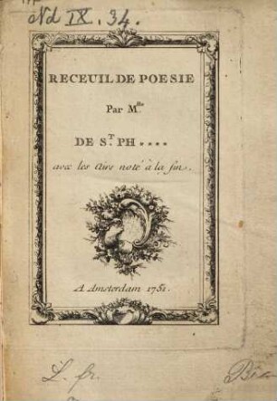 Recueil De Poesie
