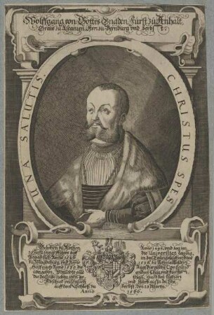 Bildnis des Wolfgang von Anhalt-Zerbst