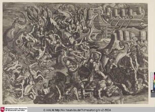 [Les Troyens repoussant les Grecs jusques dans leurs vaisseaux, où ils les combattent; Trojans Repelling the Greeks; Die Trojaner schlagen die Griechen zurück]