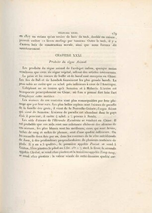 Chapitre XXXI. Produits du règne animal