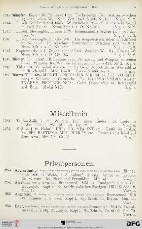 Privatpersonen (Nr. 1253-1362)