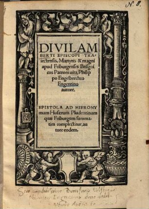 Divi Lamberti episcopi Traiectensis, martyris ... vita ...