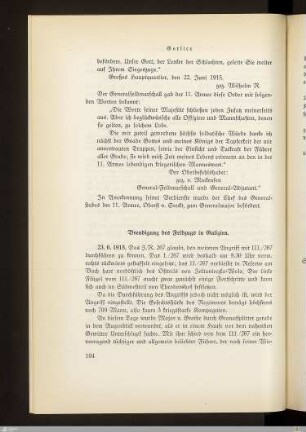 Beendigung des Feldzugs in Galizien