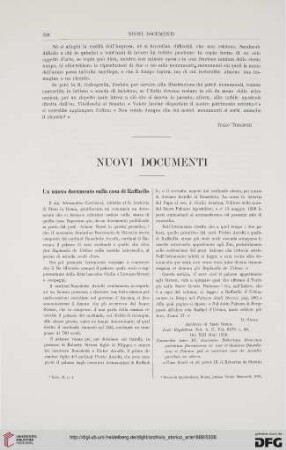 Nuovi documenti