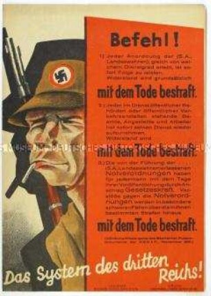 Flugschrift der SPD gegen die NSDAP und Aufruf zur preußischen Landtagswahl 1932