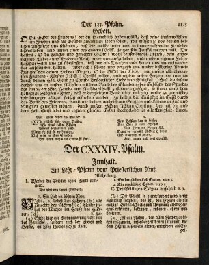 1135-1139, Der CXXXIV. Psalm