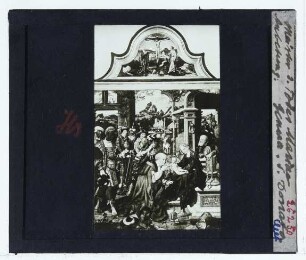 Cleve, Triptychon (Genua) : Mitte: Anbetung der Könige