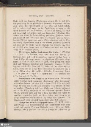 Verbleiung, heiße - Vergolden