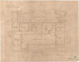 Fischer, Theodor; Marktredwitz; Baugenossenschaft Vereinigte Chamottfabrik, Wirtshaus - Grundriss EG