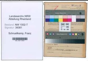 Entnazifizierung Franz Schruellkamp , geb. 06.04.1889 (Architekt)