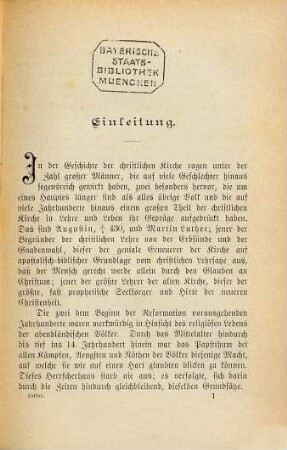 Luthers Leben : für das Volk geschrieben ; zum 400jährigen Geburtstage Luthers