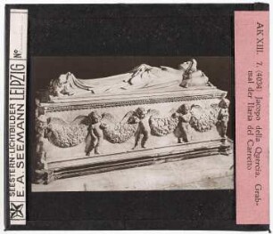 Jacopo della Quercia: Grabmal der Ilaria del Carretto (Reihe AK XIII, Nr. 4034)