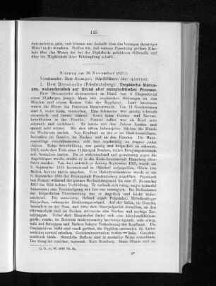 Sitzung am 30. November 1915.