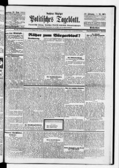 Aachener Anzeiger : politisches Tageblatt : beliebtes und wirksames Anzeigenblatt der Stadt und der Regierungsbezirks