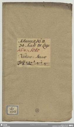 Sonatas - Mus.2-R-8,77 : vl, bc - E