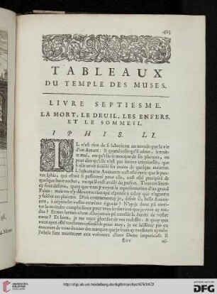 Livre septiesme. La mort, le deuil, les enfers, et le sommeil