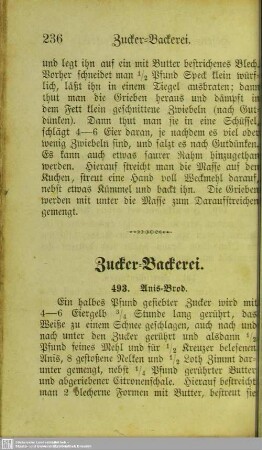Zucker-Backerei