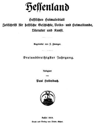 Nr. 1/2, Januar-Doppelheft 1919