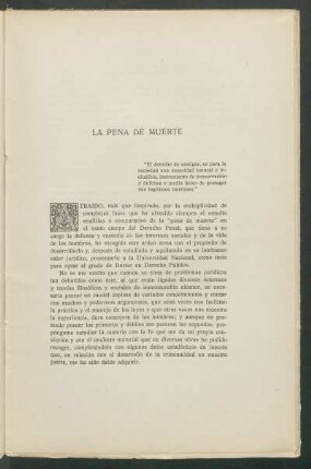 La pena de muerte