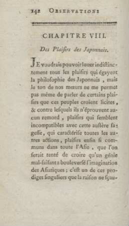 Chapitre VIII. Des plaisirs des japonnais
