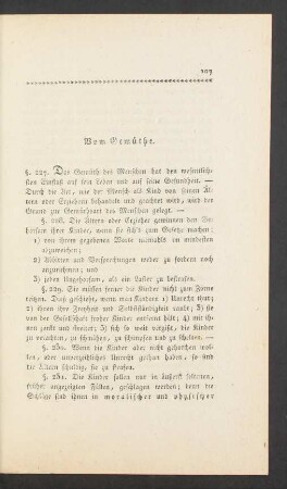 Vom Gemüthe. Von den Begierden, Neigungen, Leidenschaften.