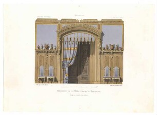 Esszimmer in der Villa von Arnim bei Sanssouci (Architectonisches Skizzenbuch, 1865 - Heft 1, Heft LXXII, Bl. 1)