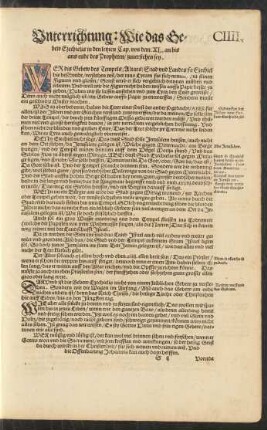 Unterrichtung: Wie das Gebew Ezechielis in den letzten Cap. von dem .XL. an bis ans ende des Propheten/ zuverstehen sey.