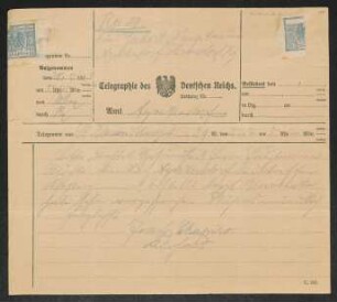 Brief von Joseph Chapiro an Margarete Hauptmann