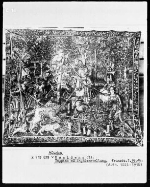 Teppich mit Jagddarstellung