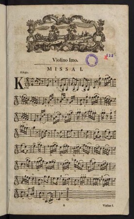 1-21, Violino Imo. Missa I. - Missa II.