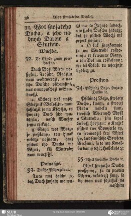 11. Wot ßwjateho Ducha, a jeho nadnych Darow a Skutkow