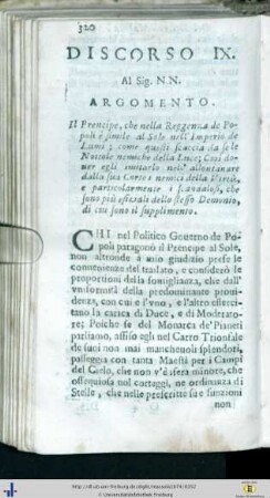 Discorso IX.