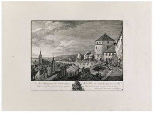 Pirna vom Sonnenstein gesehen (Die Stadtkirche von Pirna)