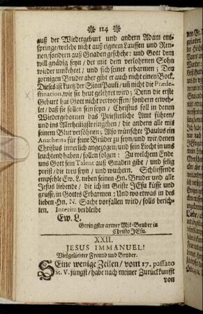 [Der XXII. Brieff. - Der XXIX. Brieff.]