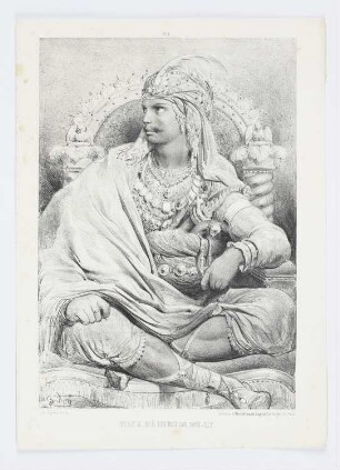 Fils ainé du roi de Delhy, Blatt 8 der Folge "Album von 1858"