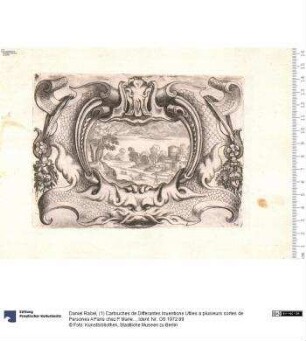 (1) Cartouches de Differantes Inuentions Utiles a plusieurs sortes de Persones A Paris chez P. Mariette le fils ...