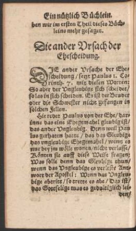 Die ander Ursach der Ehescheidung.