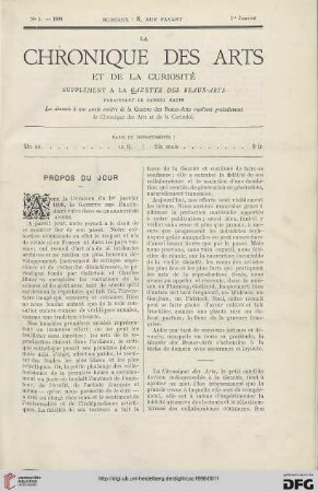 Nr. 1 (1er Janvier)