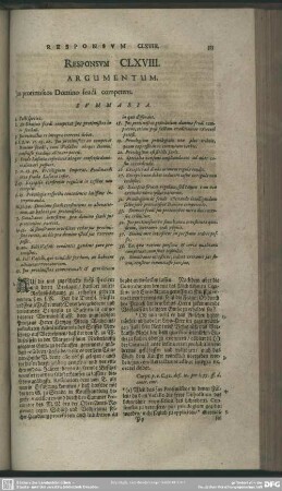 Responsum CLXVIII.