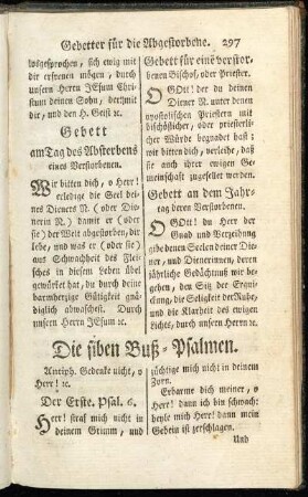 Die siben Buß-Psalmen. Pact mit Gott.