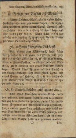 95. Potage von Tauben und Vögeln