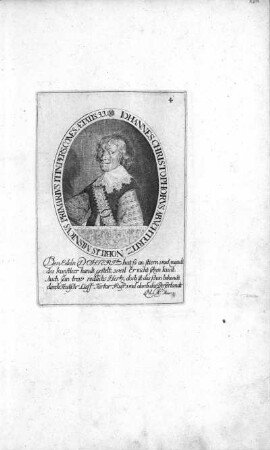 Iohannes Christophorvs Ab. Vchteritz Nobilis Misnicvs [...]