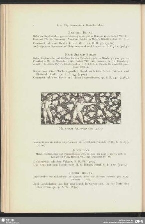 Ornament mit zwei Knaben zwischen reichem Laubwerk
