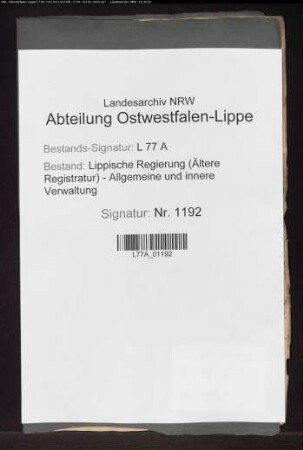 Mitvertretung der Stadt Lippstadt bei den Kreisständen des Kreises Lippstadt