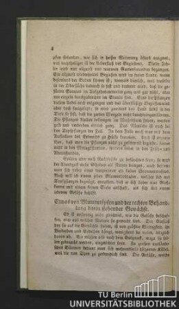 Etwas von Blumentöpfen und der rechten Behandlung darin stehender Gewächse.
