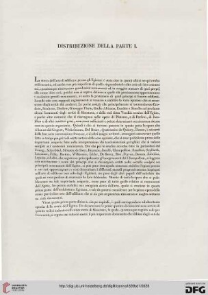 Distribuzione della parte I