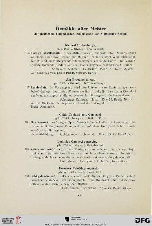 Gemälde alter Meister (Nr. 196-240c)