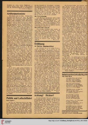 Achtung! Dichter!