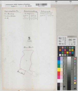 Neheim-Hüsten (Arnsberg), Teilung von Hüsten, Ergänzungskarte Hüsten Flur 5