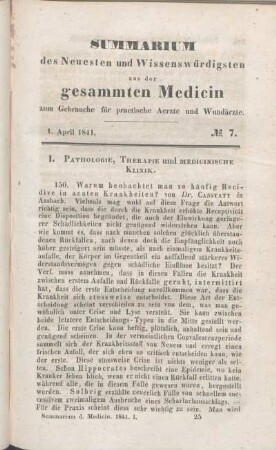 1. April 1841. No. 7.